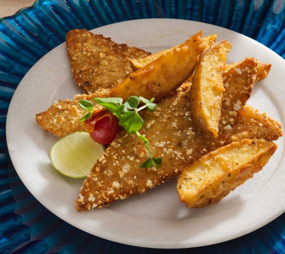 Sorghum Chips and Jowar Crusted Fish
